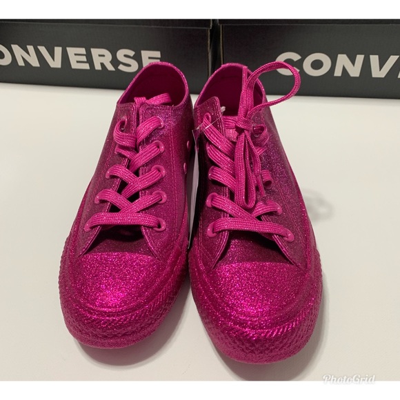 Converse Chuck Taylor All Star Lo Glitter Sneaker - Picture 8 of 12